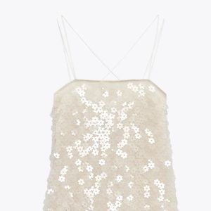 Zara Floral Sequin Dress